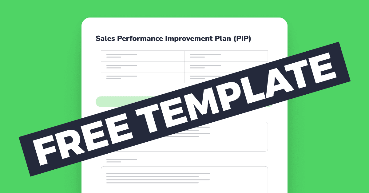 How to Create a Sales Performance Improvement Plan in 7 Steps [+FREE TEMPLATE]