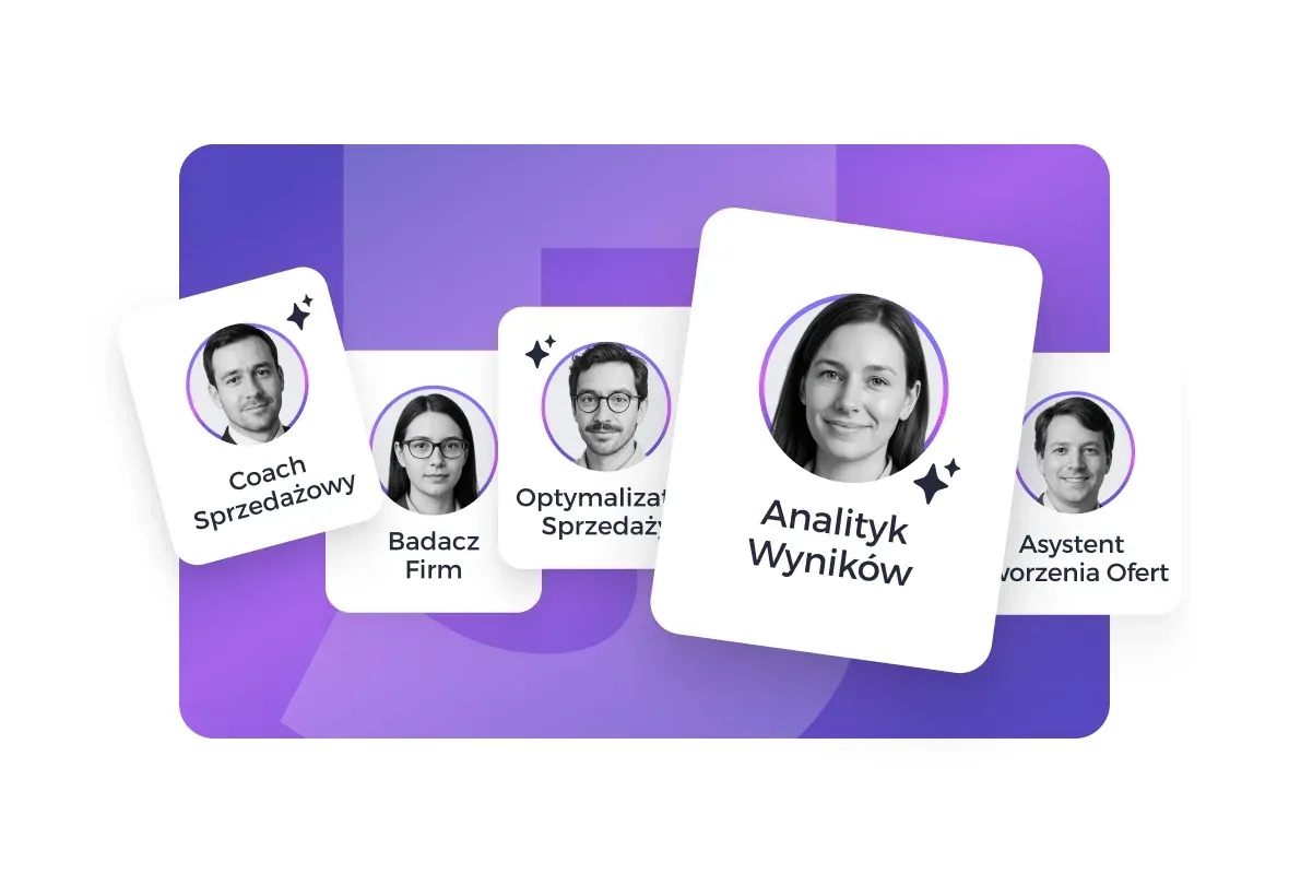 Karty pięciu darmowych asystentów AI dla handlowców