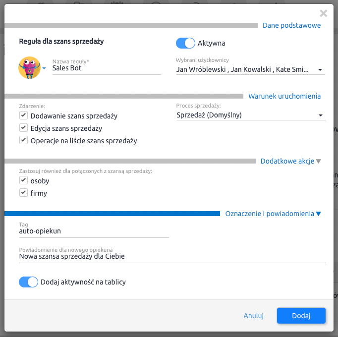 Sales Bot: prawa ręka managera sprzedaży