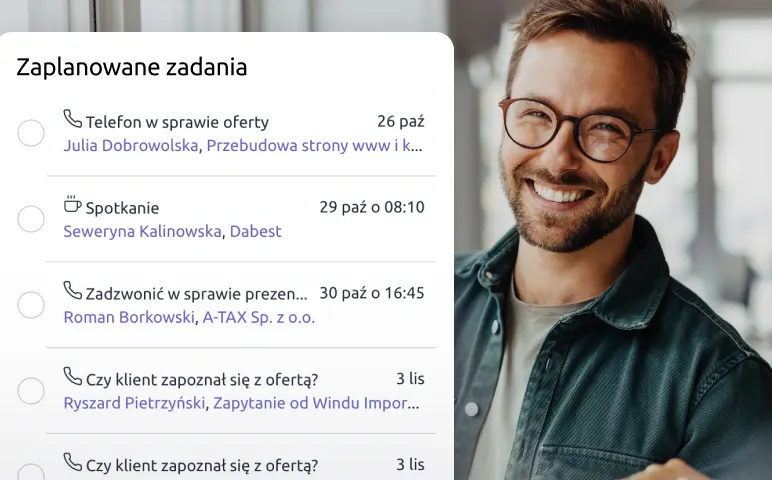 Skupiony na pracy handlowców