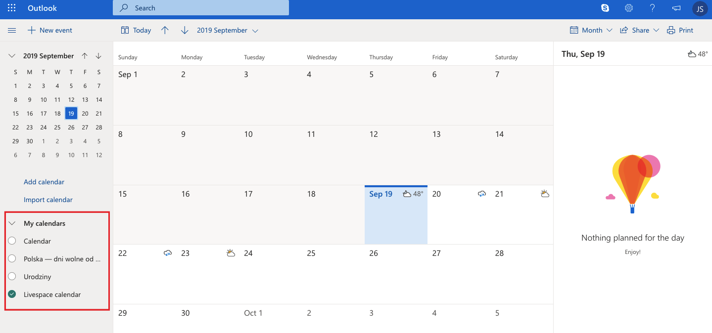outlook tasks to calendar