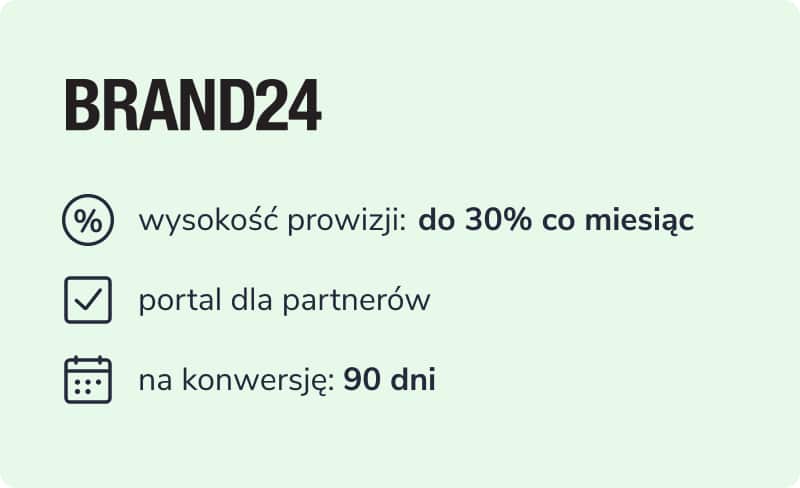 Brand24: warunki programu partnerskiego