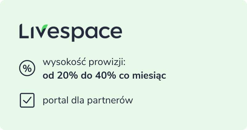 Livespace: warunki programu partnerskiego